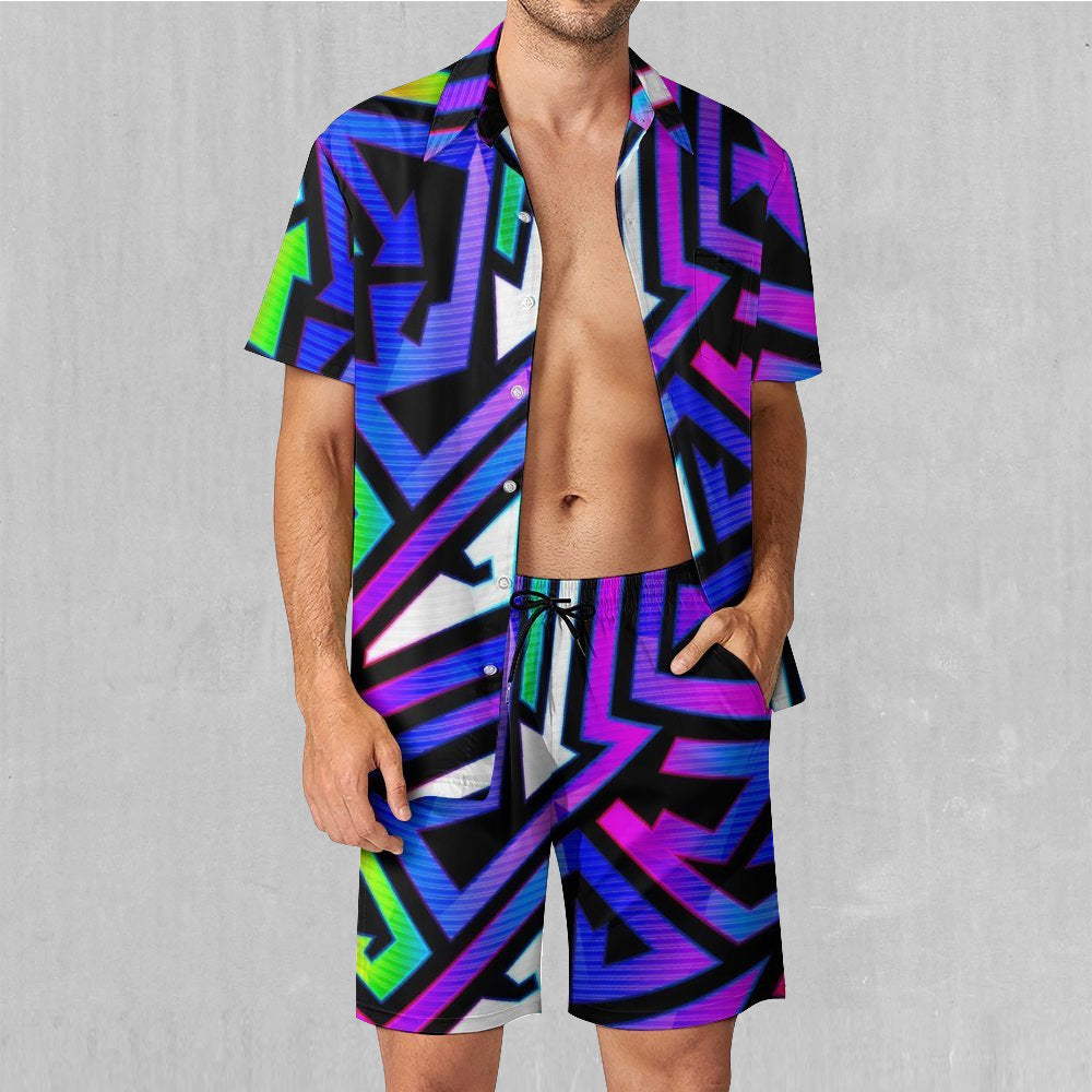 Misdirection Men's Beach Set