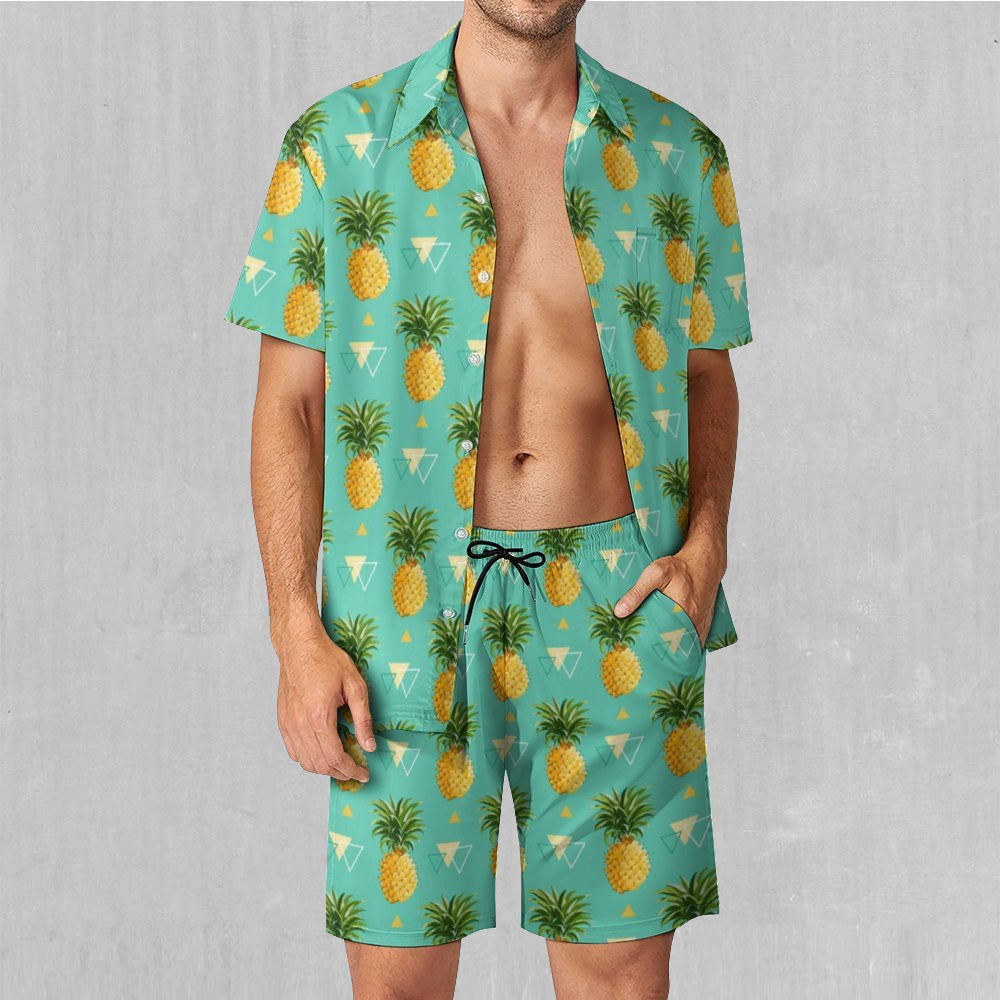 Pineapples Men's Beach Set