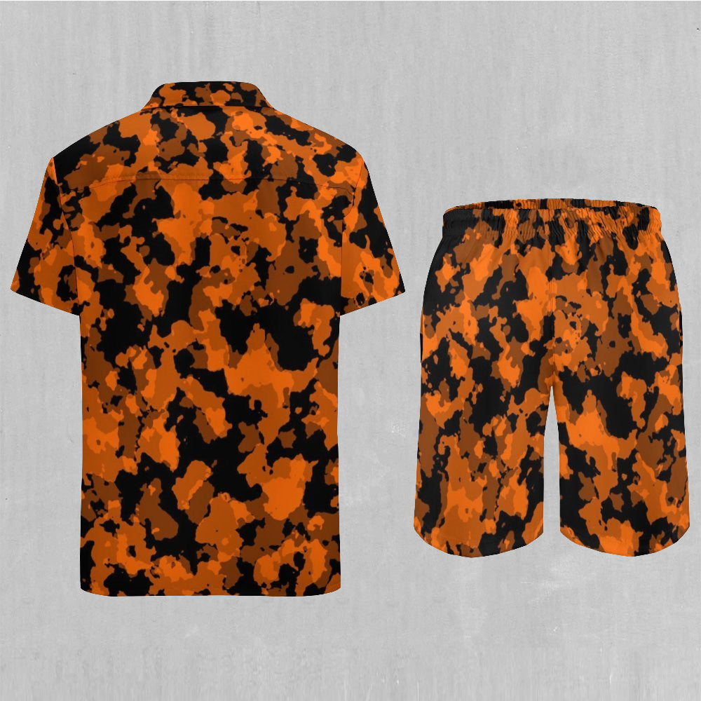 Savage Orange Camo Men's Beach Set