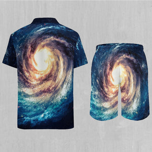 Spiral Galaxy Men's Beach Set