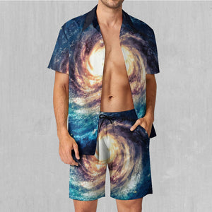 Spiral Galaxy Men's Beach Set