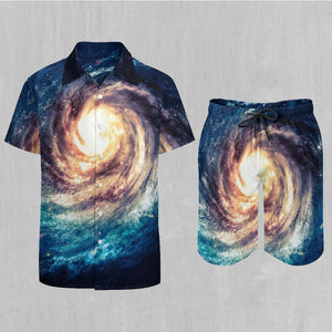 Spiral Galaxy Men's Beach Set