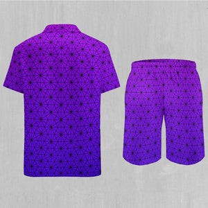 Star Net (Ultraviolet) Men's Beach Set