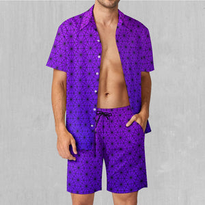 Star Net (Ultraviolet) Men's Beach Set