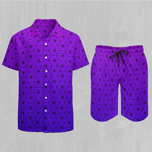 Star Net (Ultraviolet) Men's Beach Set