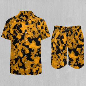 Stinger Yellow Camo Men's Beach Set