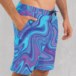 Vapor Drip Board Shorts - Festival Clothing, Rave Outfits, EDM Gear