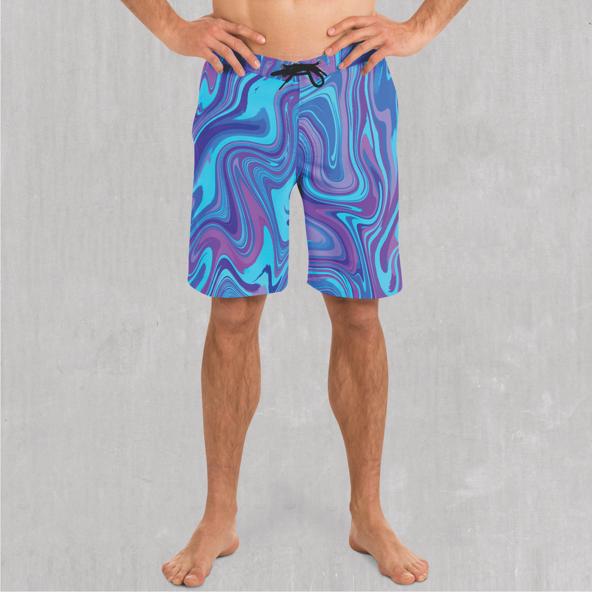Vapor Drip Board Shorts - Festival Clothing, Rave Outfits, EDM Gear