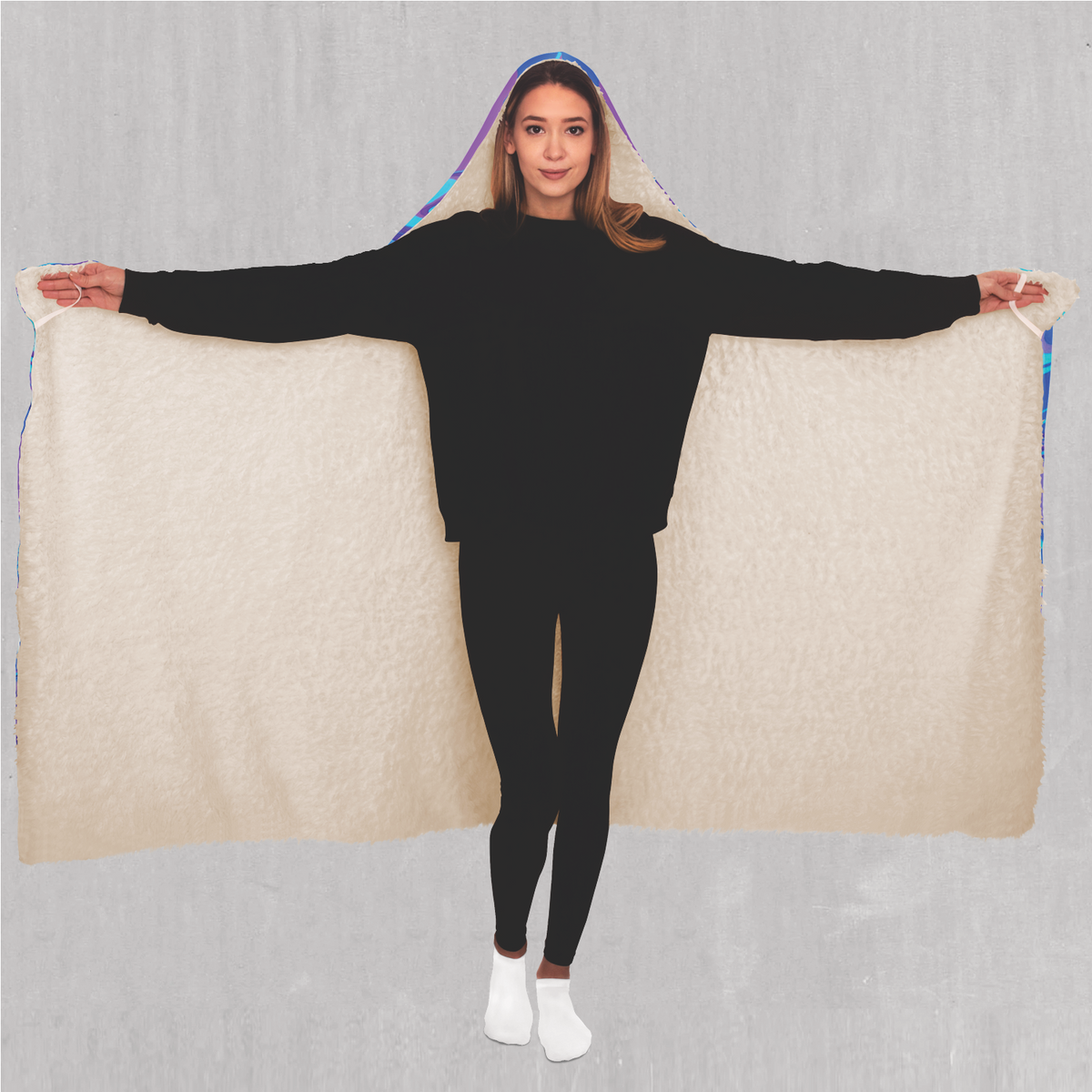 Vapor Drip Hooded Blanket - Festival Clothing, Rave Outfits, EDM Gear