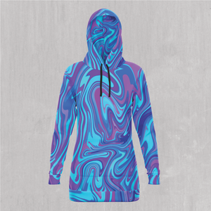 Vapor Drip Hoodie Dress - Festival Clothing, Rave Outfits, EDM Gear