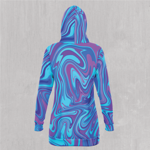 Vapor Drip Hoodie Dress - Festival Clothing, Rave Outfits, EDM Gear