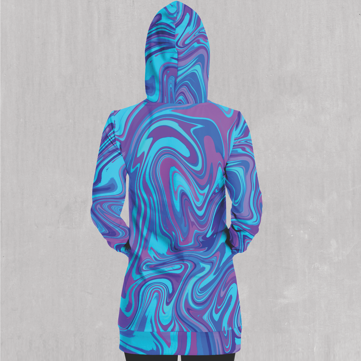 Vapor Drip Hoodie Dress - Festival Clothing, Rave Outfits, EDM Gear