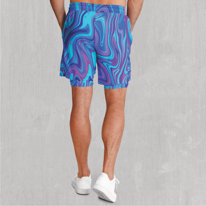 Vapor Drip Men's 2 in 1 Shorts - Festival Clothing, Rave Outfits, EDM Gear