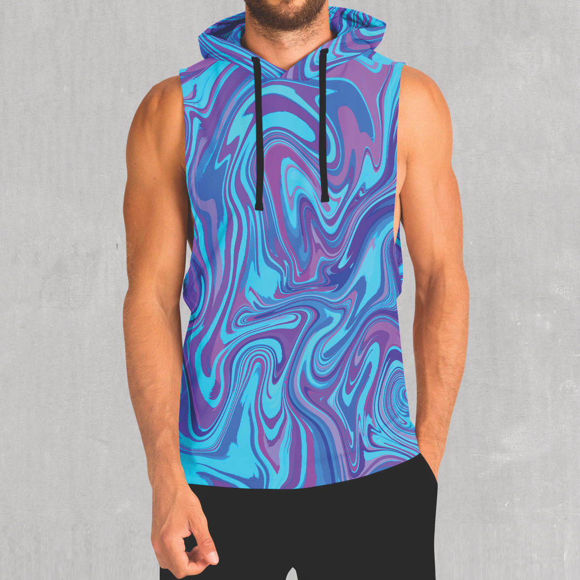 Vapor Drip Sleeveless Hoodie