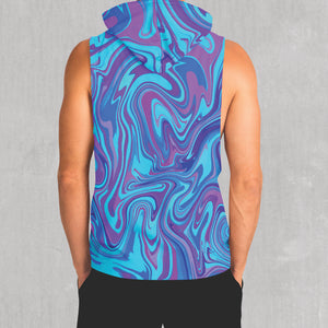 Vapor Drip Sleeveless Hoodie - Festival Clothing, Rave Outfits, EDM Gear