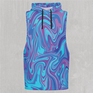 Vapor Drip Sleeveless Hoodie - Festival Clothing, Rave Outfits, EDM Gear