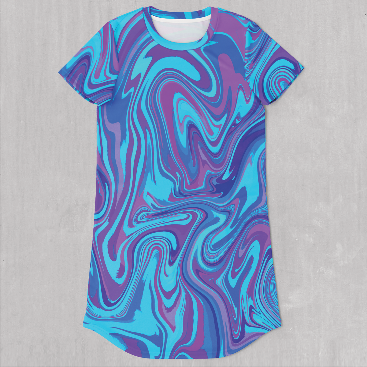 Vapor Drip T-Shirt Dress - Festival Clothing, Rave Outfits, EDM Gear