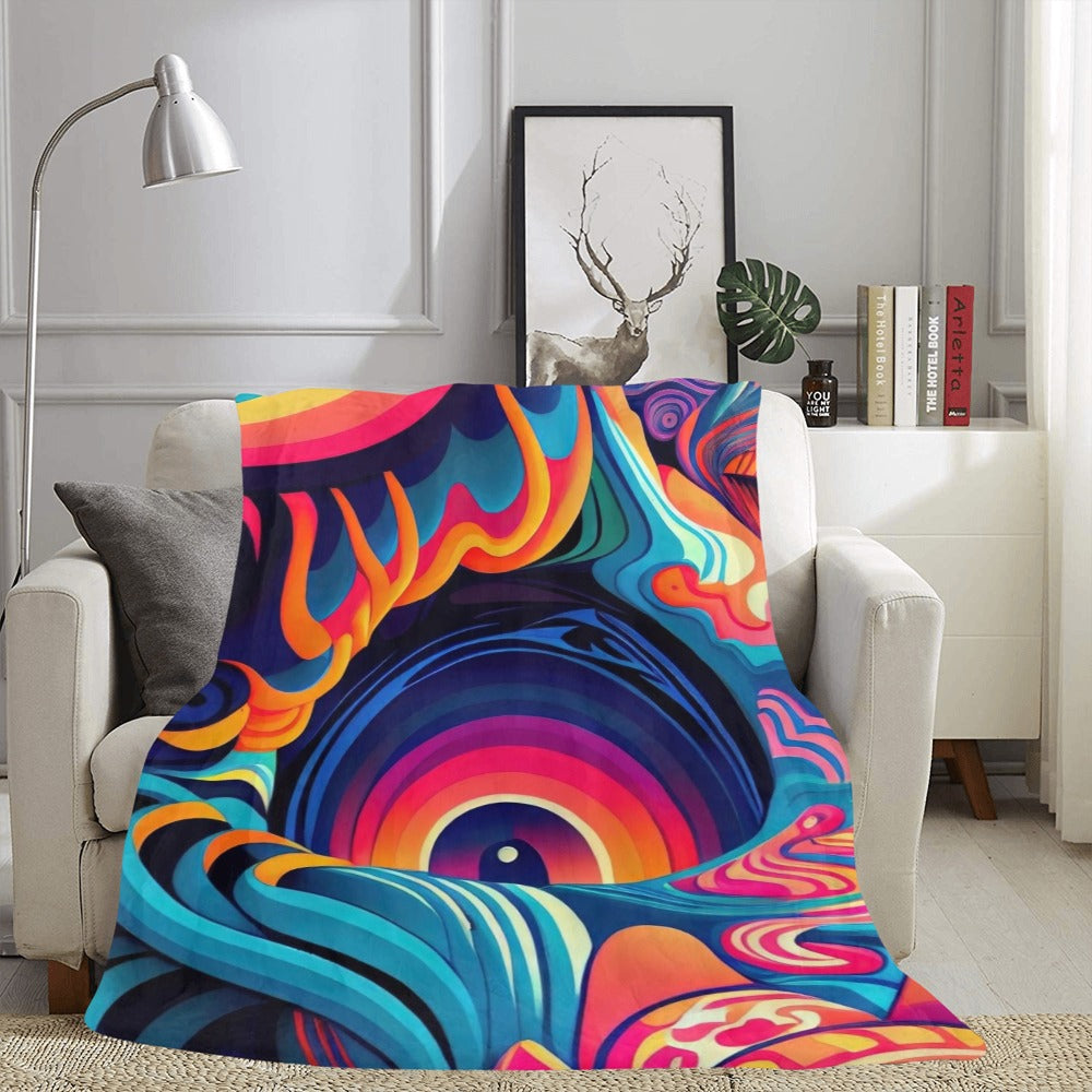 Psychedelic Vortex Blanket