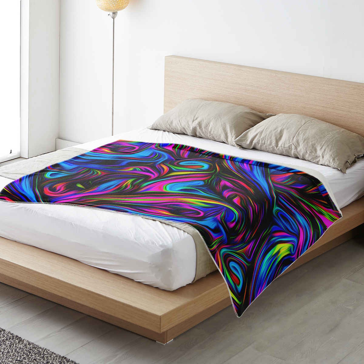 Psychedelic Waves Blanket