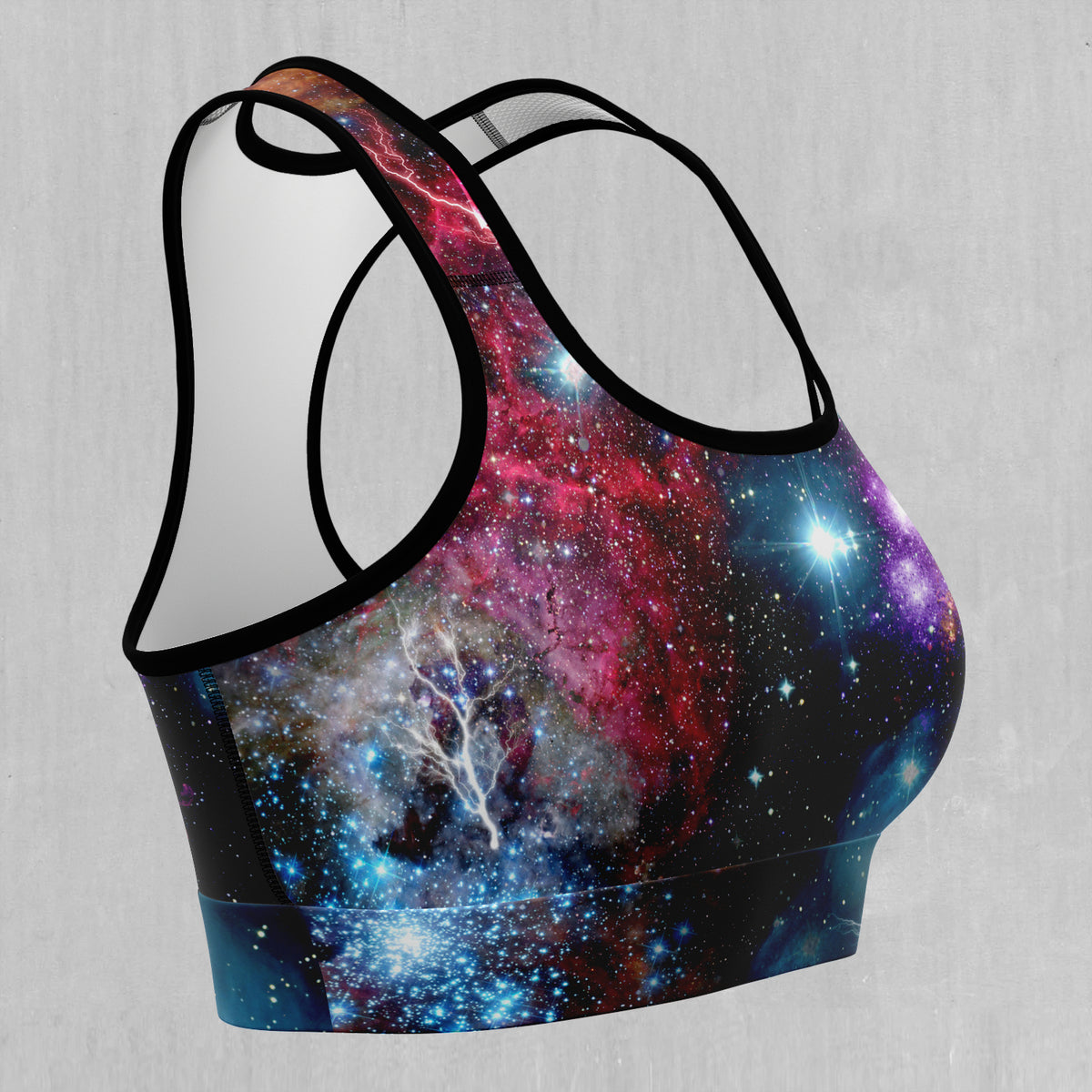 Galaxies Collide Sports Bra