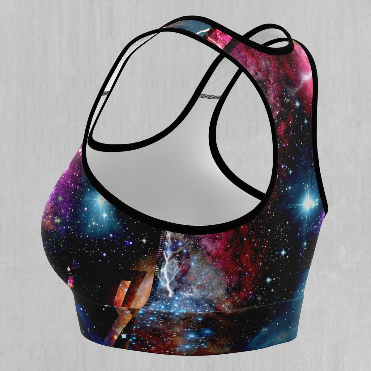 Galaxies Collide Sports Bra