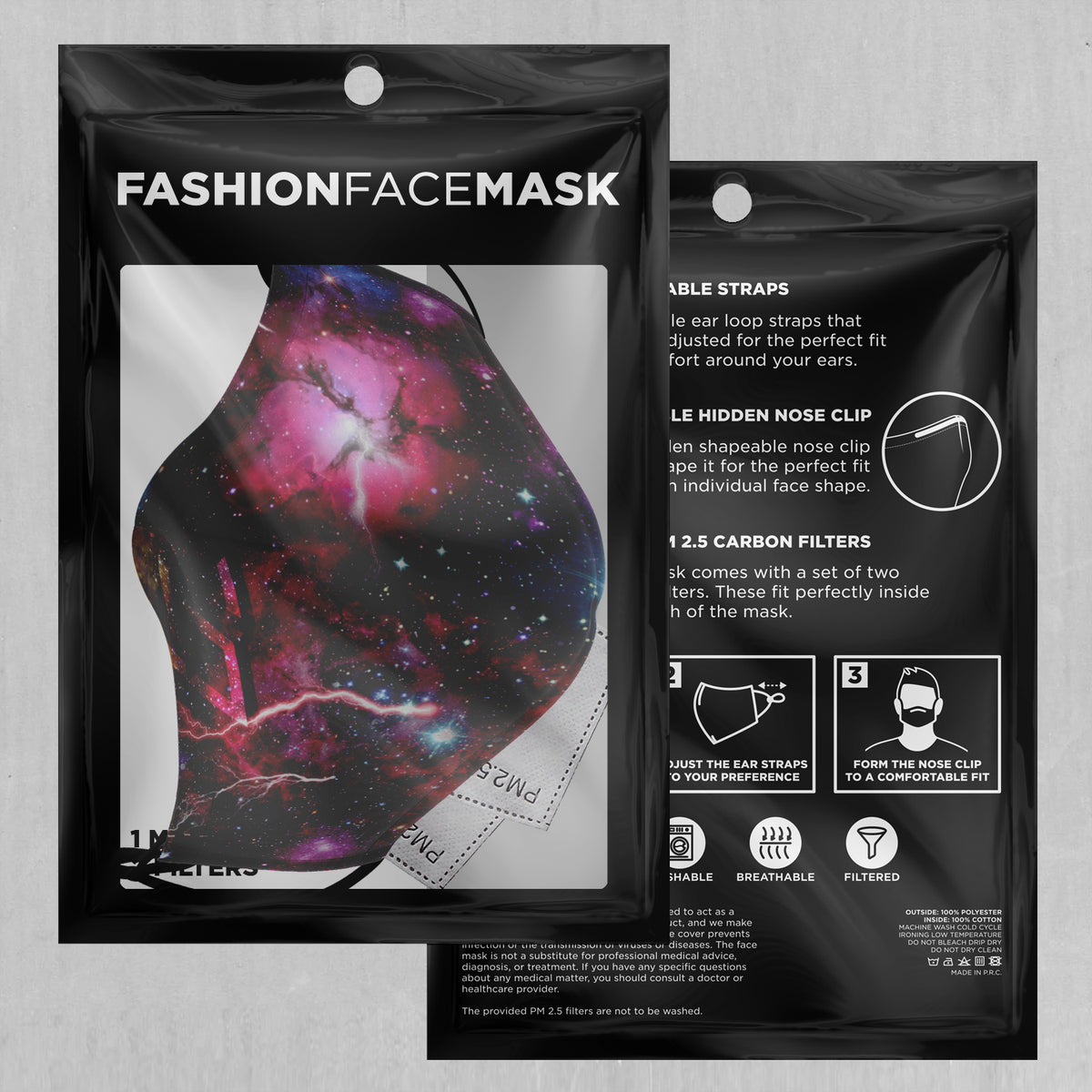 Galaxies Collide Face Mask