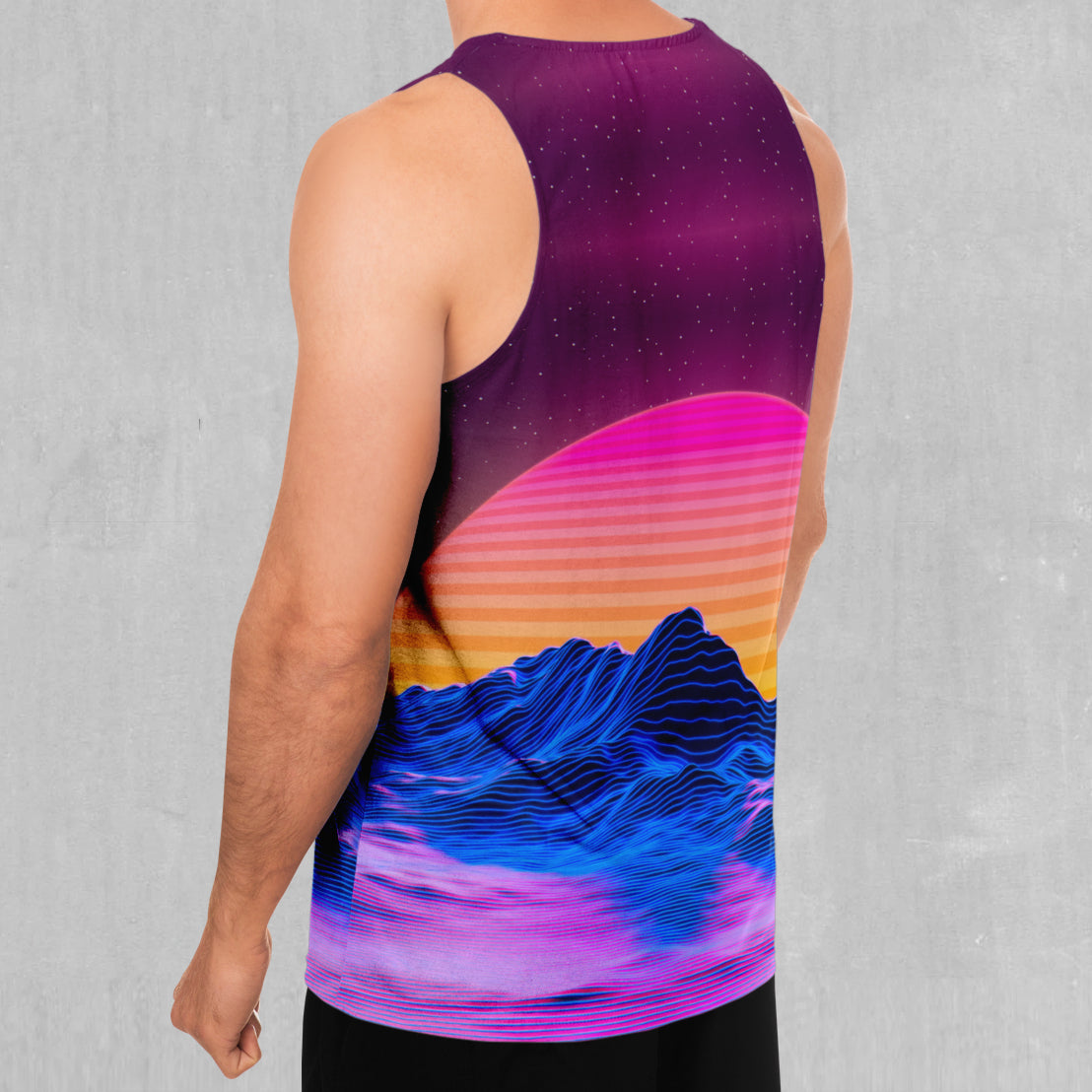 Radial Glow Men's Tank Top