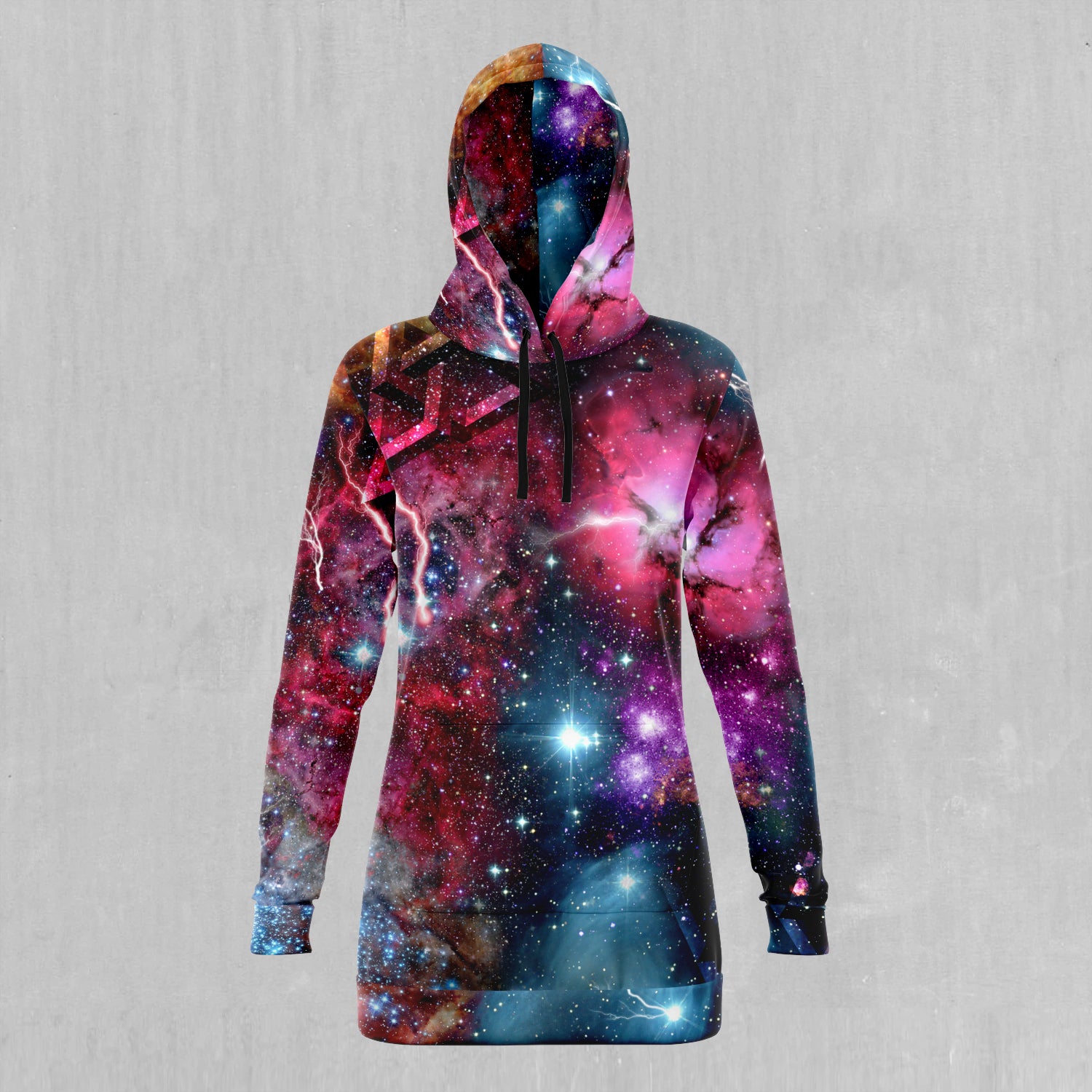 Galaxies Collide Hoodie Dress