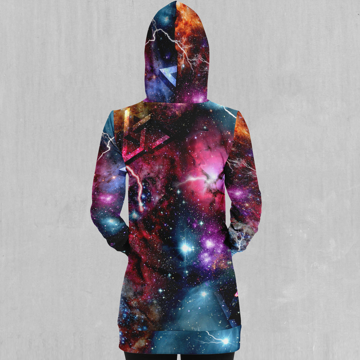 Galaxies Collide Hoodie Dress