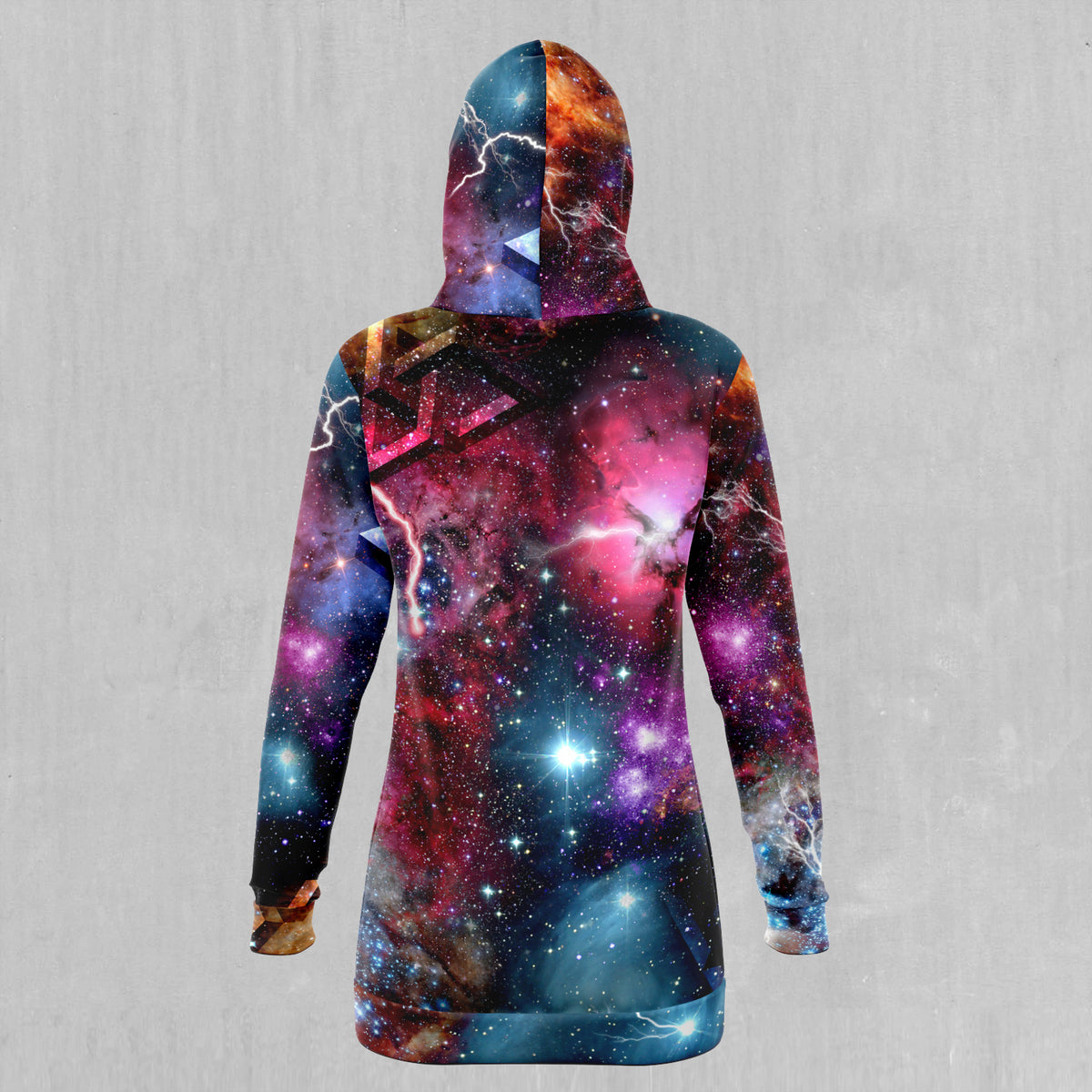Galaxies Collide Hoodie Dress