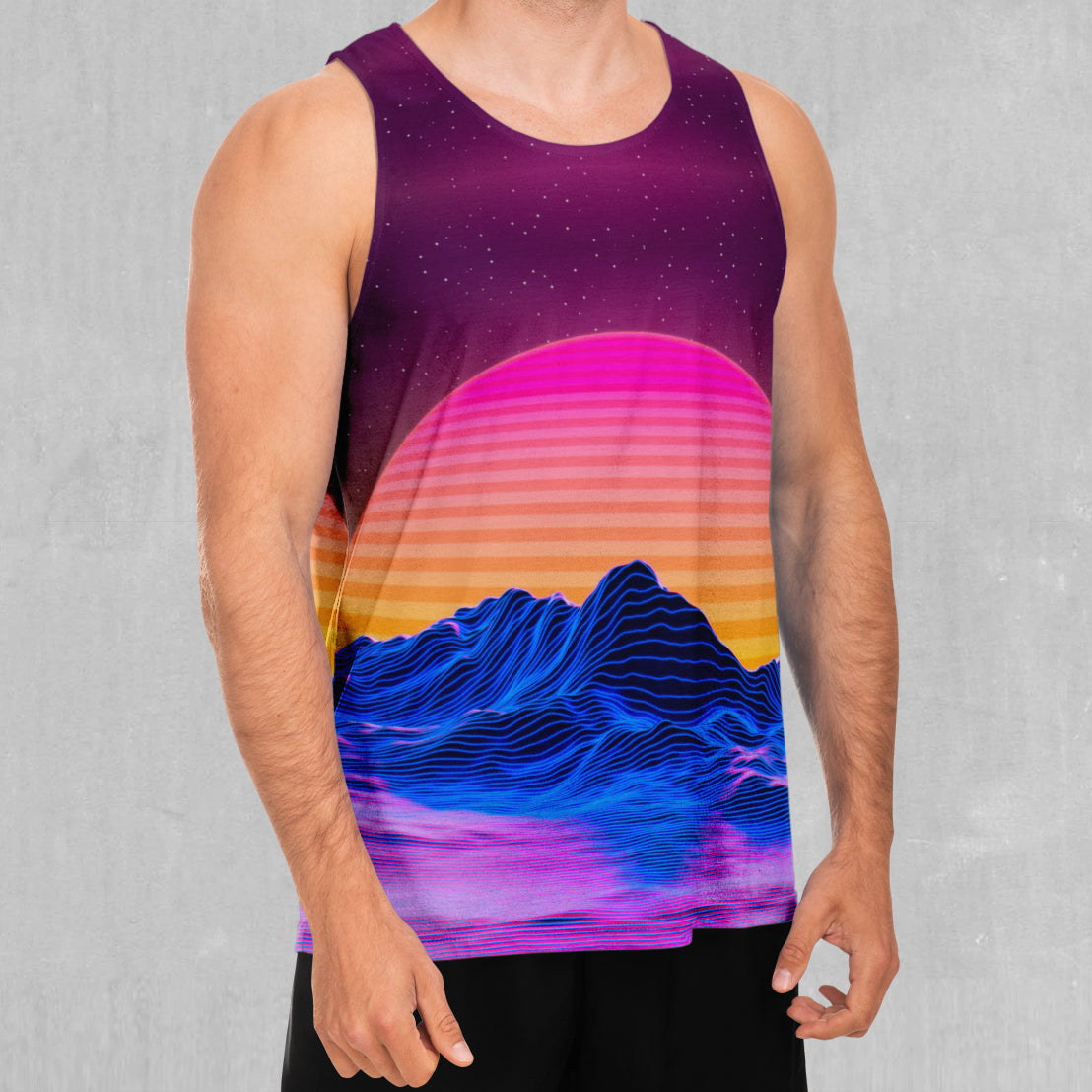 Radial Glow Men's Tank Top