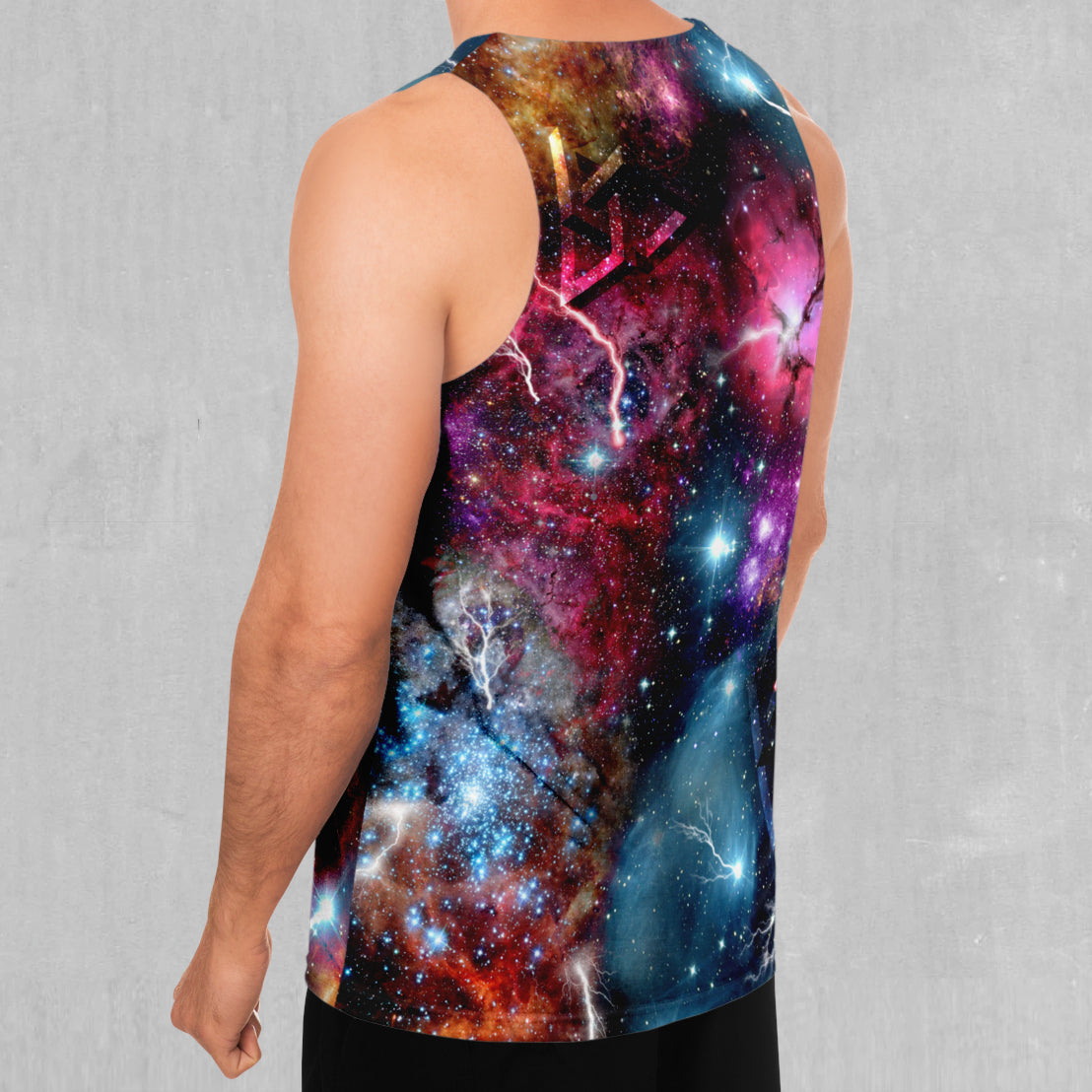 Galaxies Collide Men's Tank Top