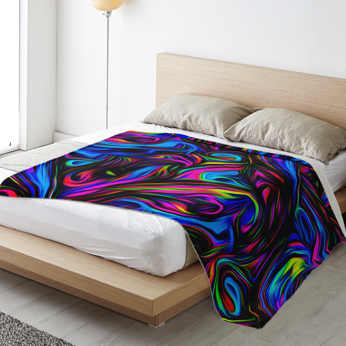 Psychedelic Waves Blanket