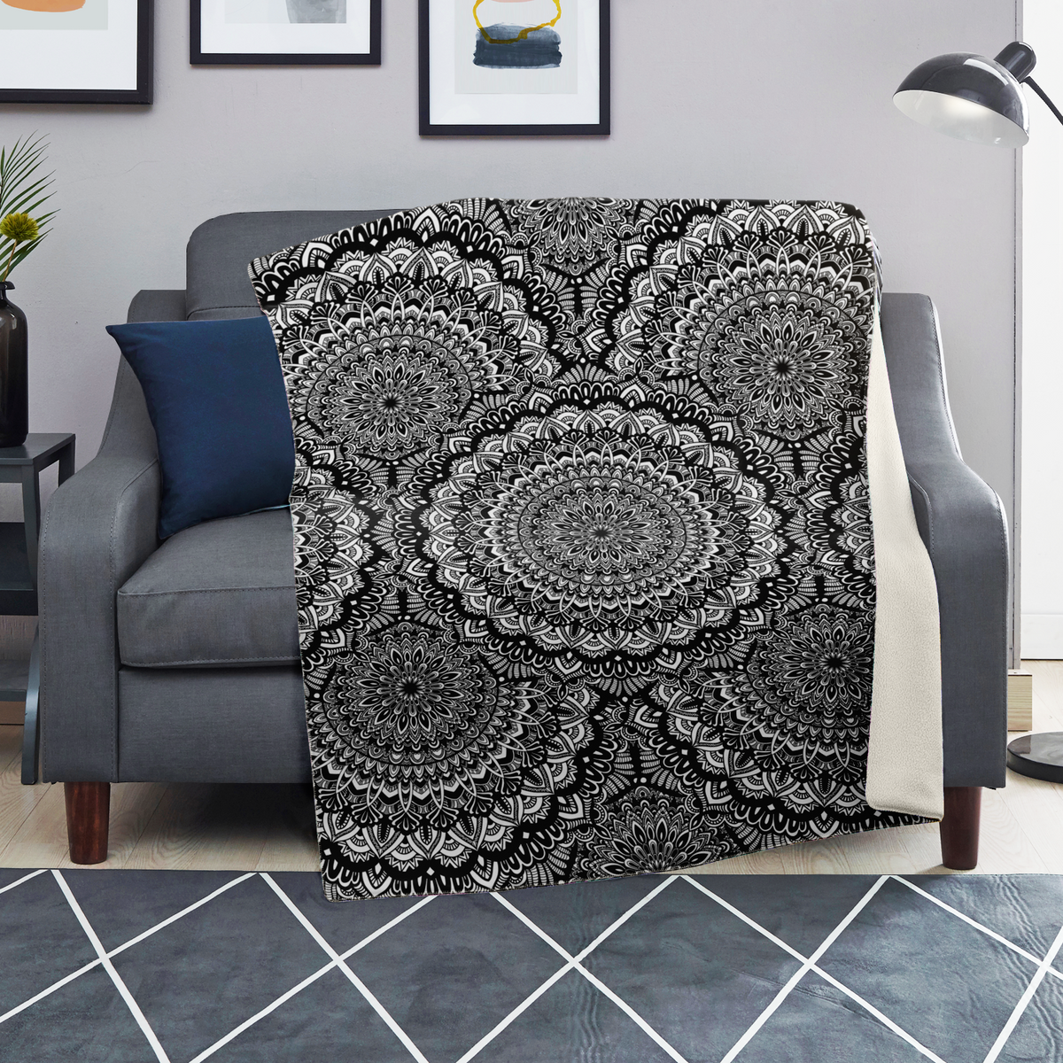 Floral Mandala Blanket
