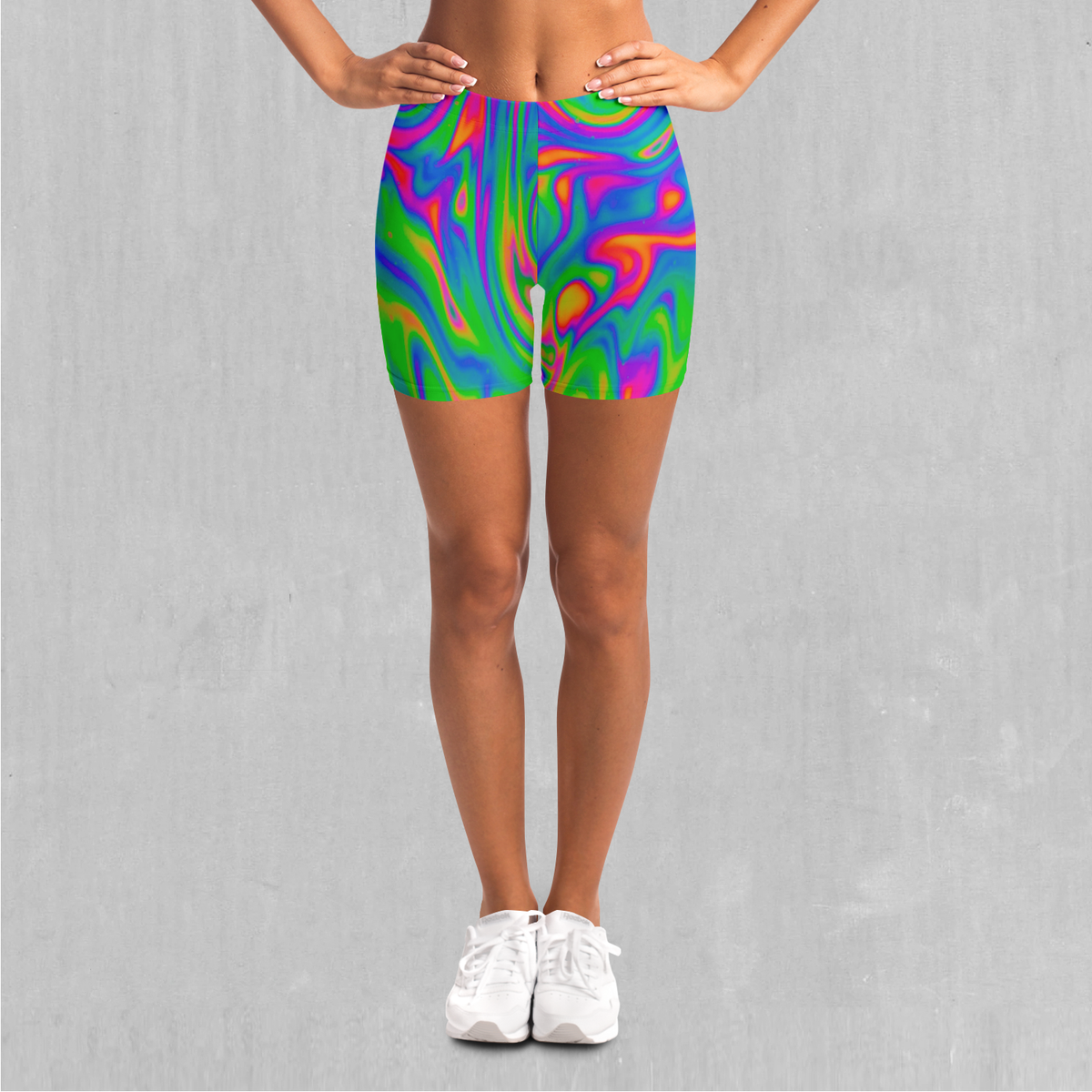 Acid Pool Yoga Shorts