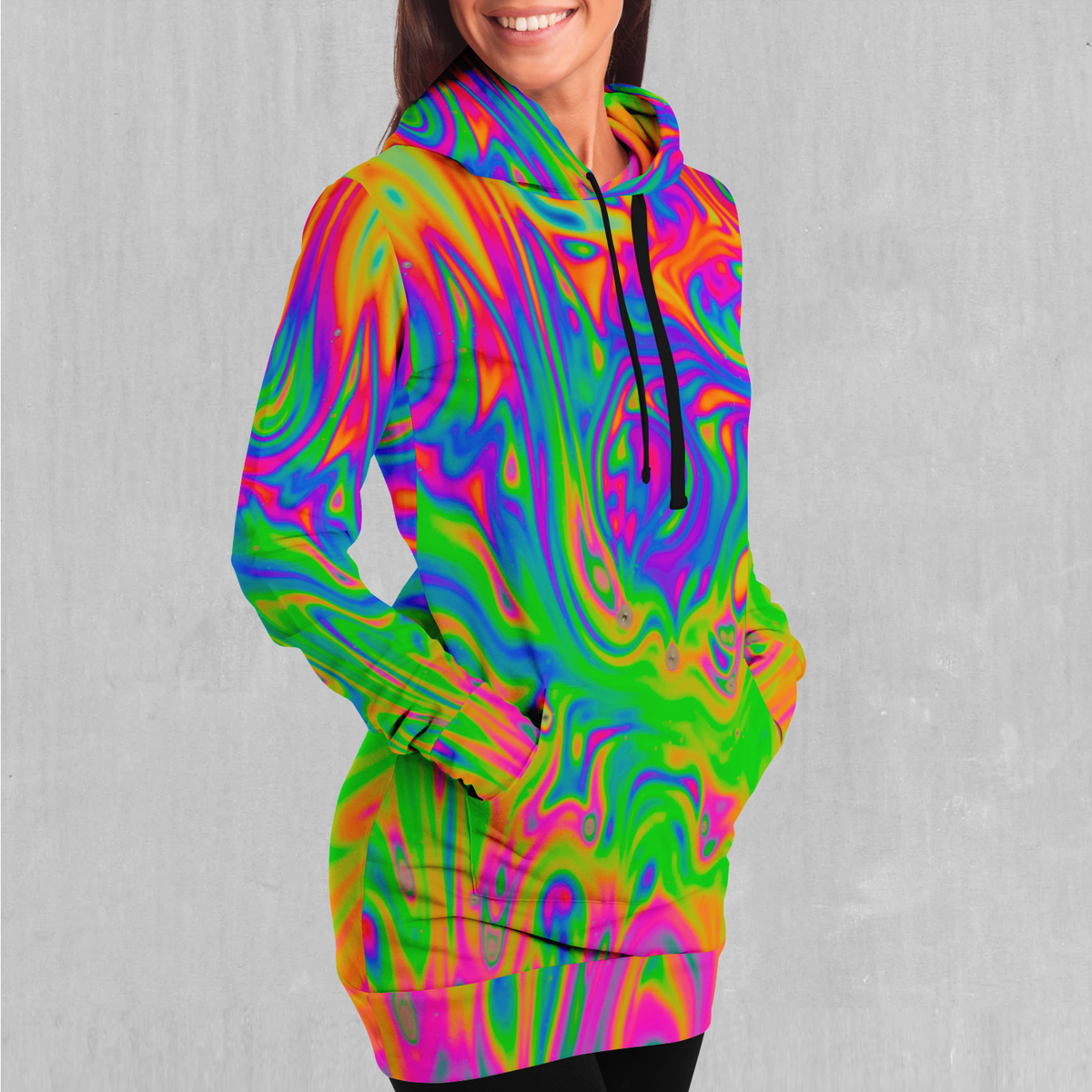Acid Pool Hoodie Dress
