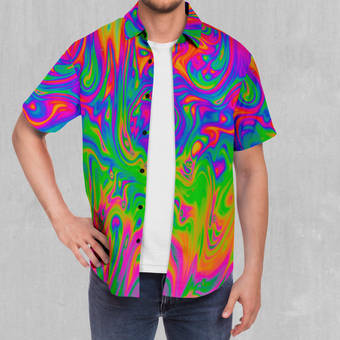 Acid Pool Button Down Shirt