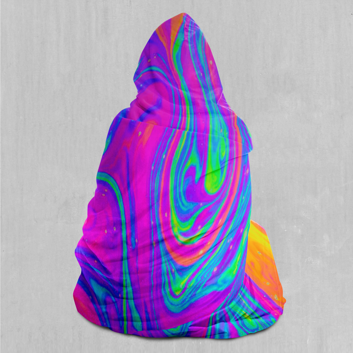 Acidic Drip Hooded Blanket