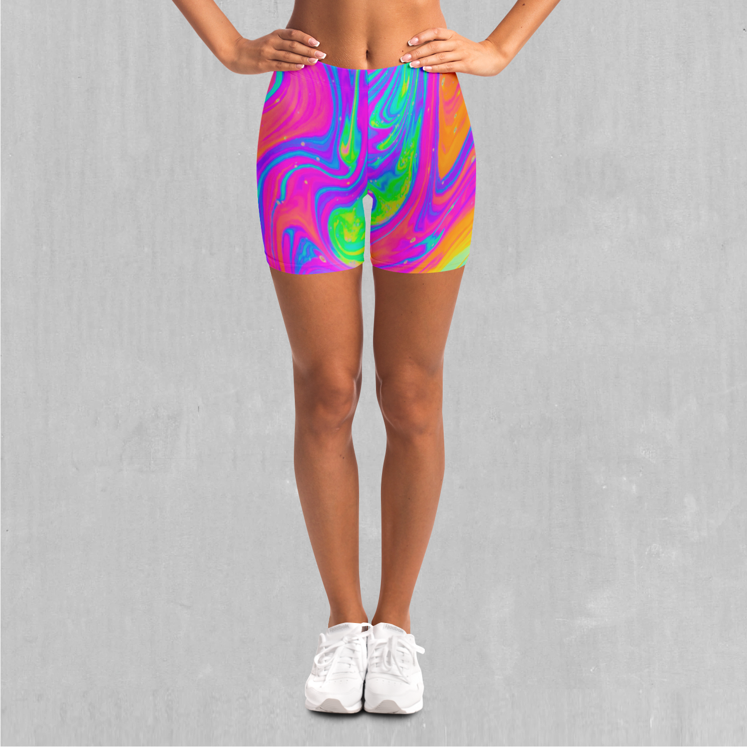 Acidic Drip Yoga Shorts