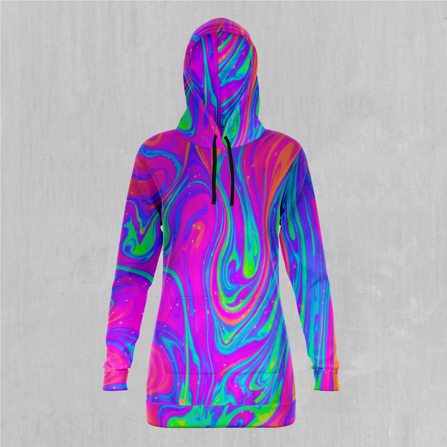 Acidic Drip Hoodie Dress