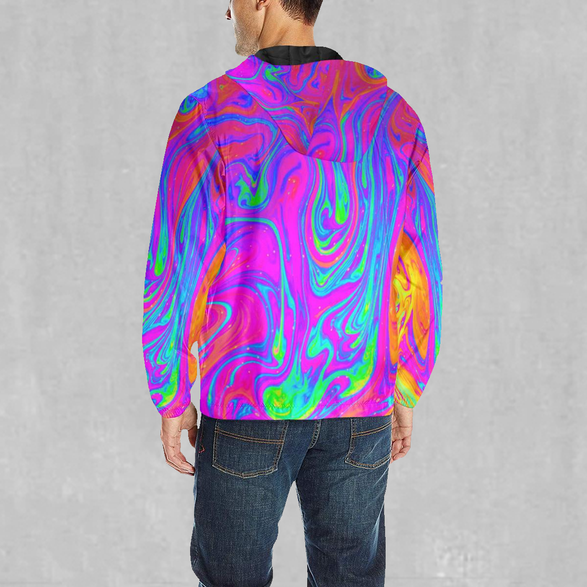 Acidic Drip Windbreaker | Festival Jacket | Ski Windbreaker