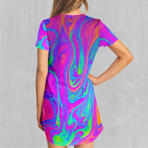 Acidic Drip T-Shirt Dress