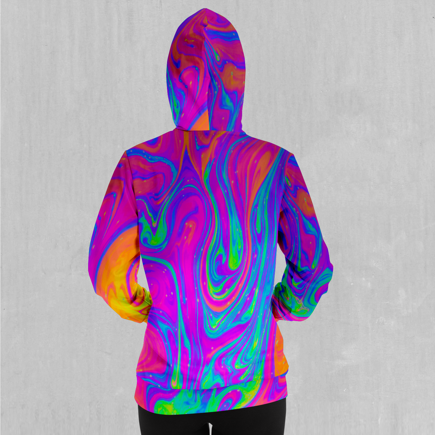 Rainbow drip hoodie sales