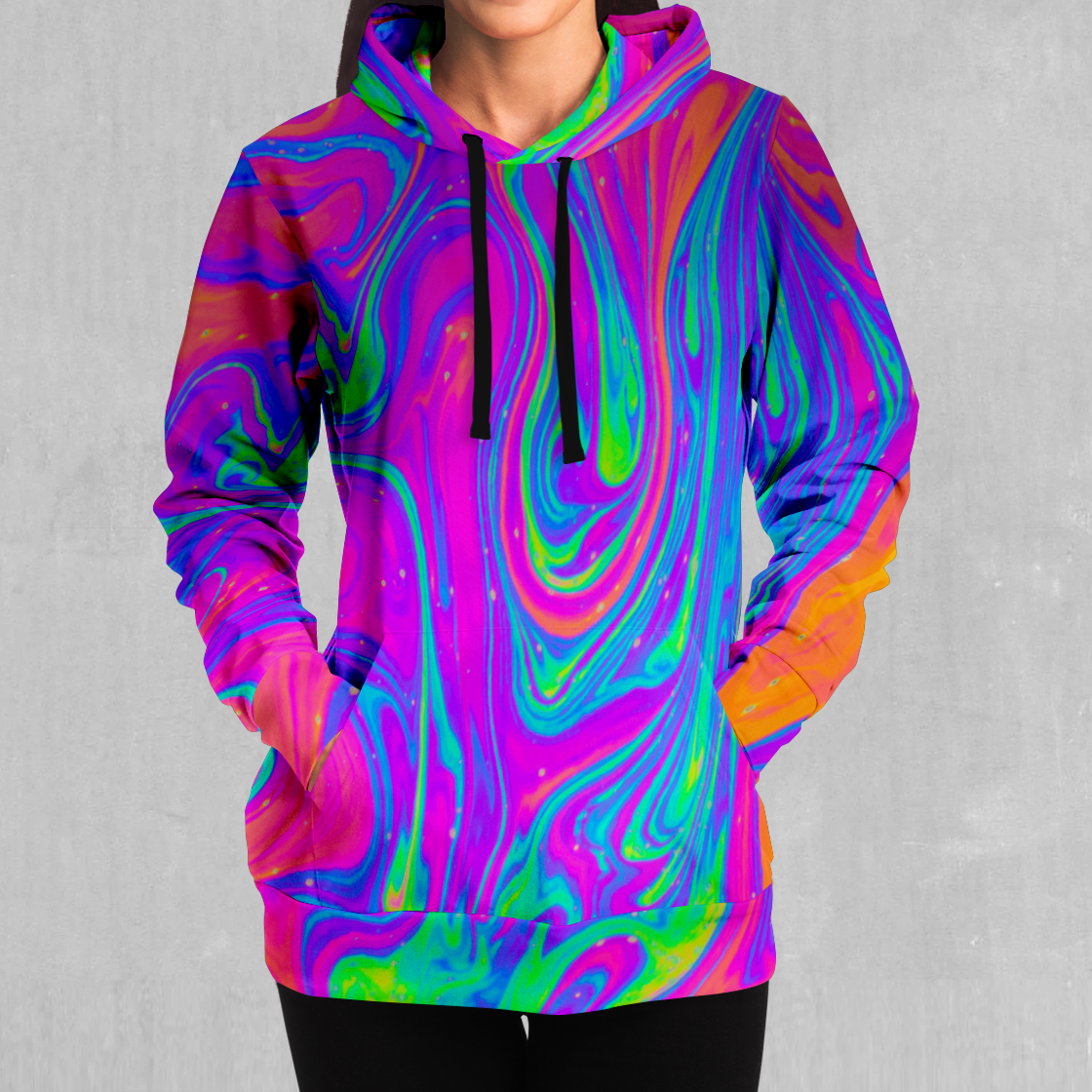 Color drip hoodie clearance