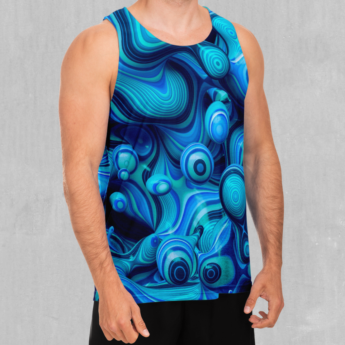 Aqua Pool Men's Tank Top - Azimuth Clothing