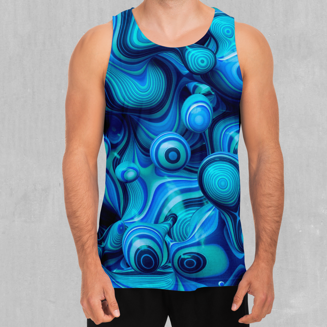Aqua Pool Men's Tank Top - Azimuth Clothing