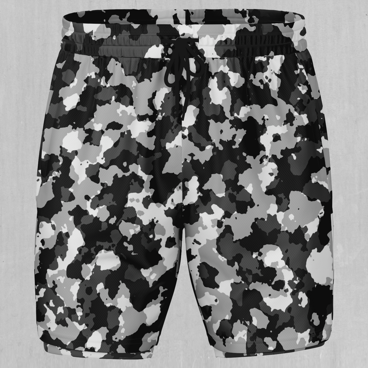 Arctic Camo Men's 2 in 1 Shorts