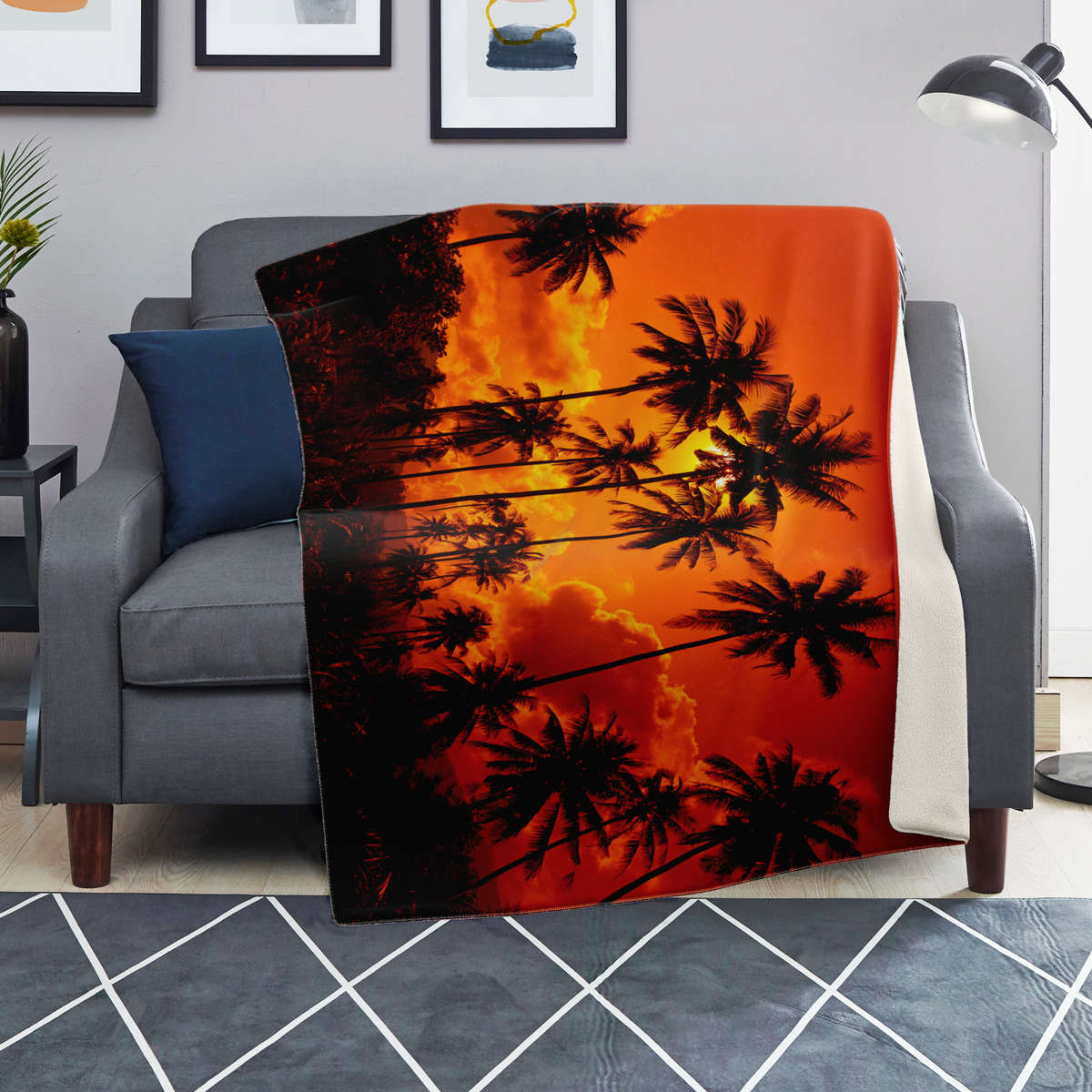 Lush Sunset Blanket