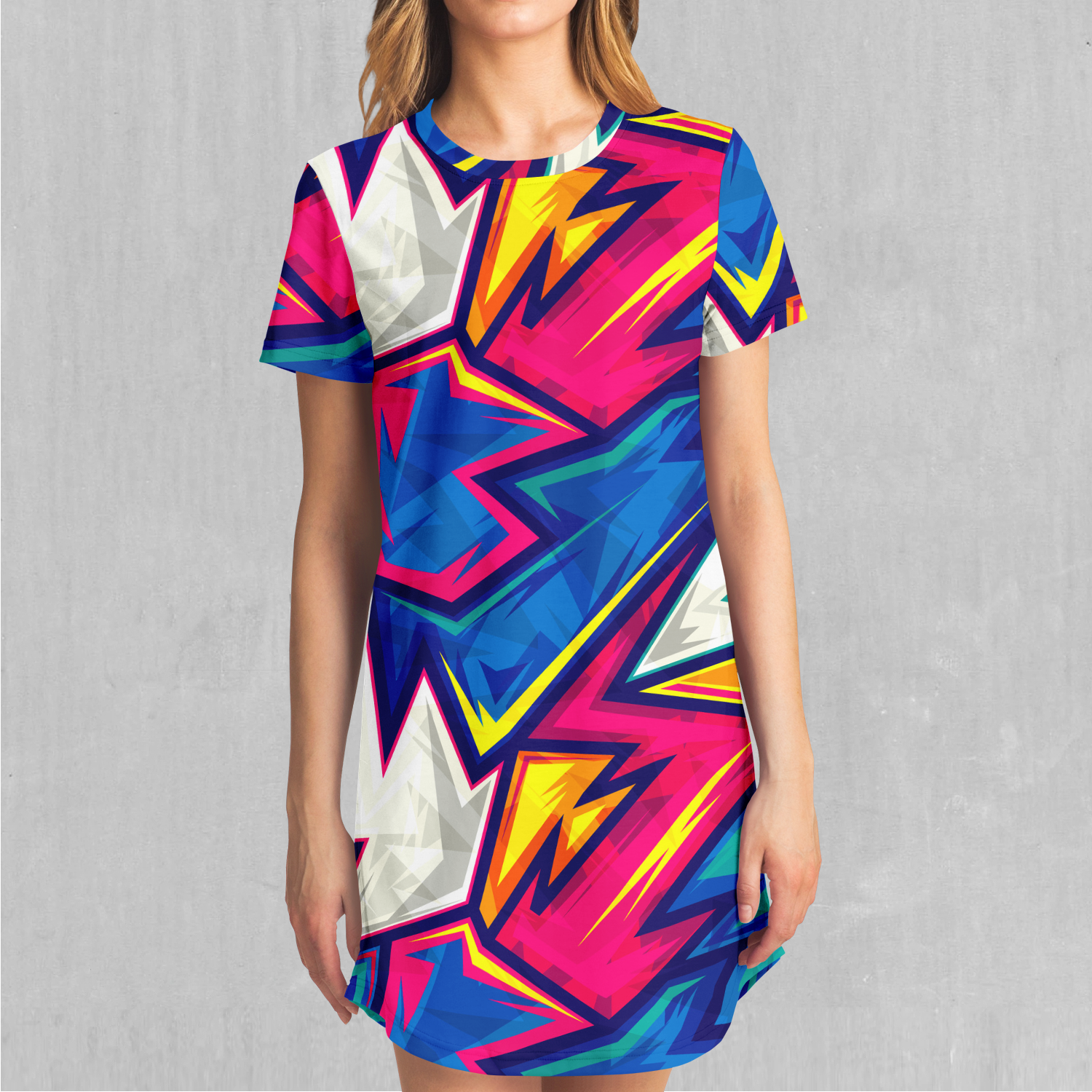 Adidas tee 2025 dress multicolor
