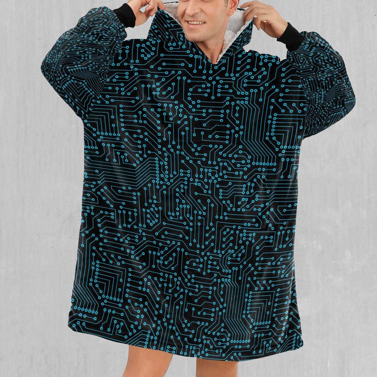 Blue Cybernetic Blanket Hoodie